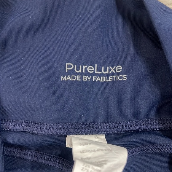 Fabletics Oasis PureLuxe High-Waisted 7/8 Legging Color Abyss - Picture 3 of 8
